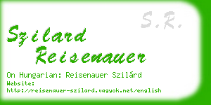 szilard reisenauer business card
